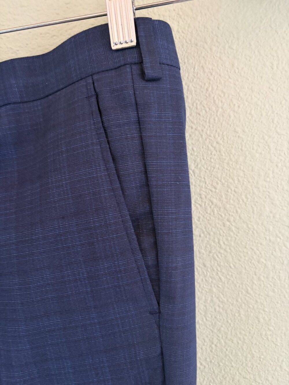 Marc NY - Andrew Marc Boys Skinny Navy Plaid Suit Size 14 - Picture 7 of 16